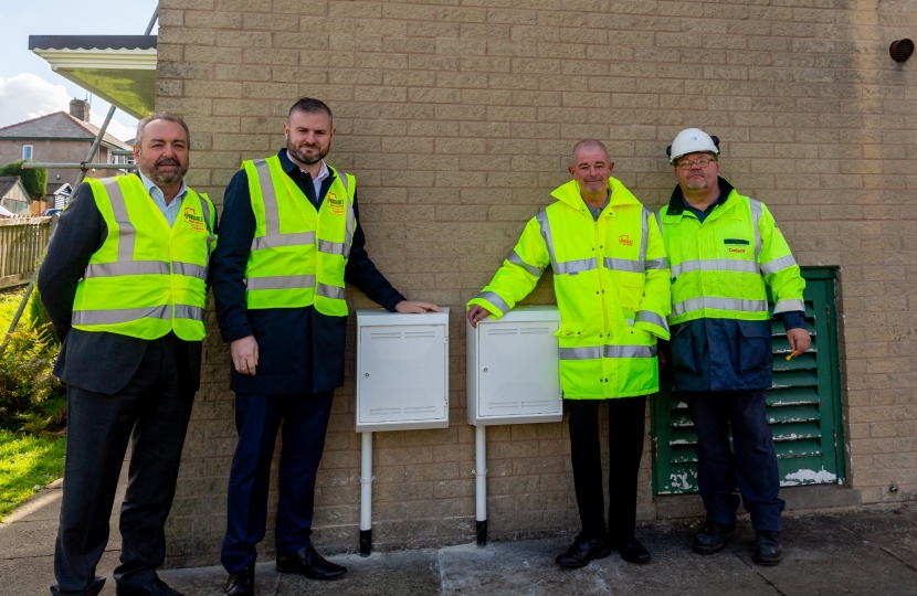 Representatives from Together Housing, Together Energy and Andrew Stephenson MP