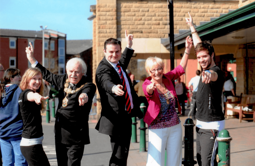 Andrew Stephenson, MP & Cllr Tony Beckett