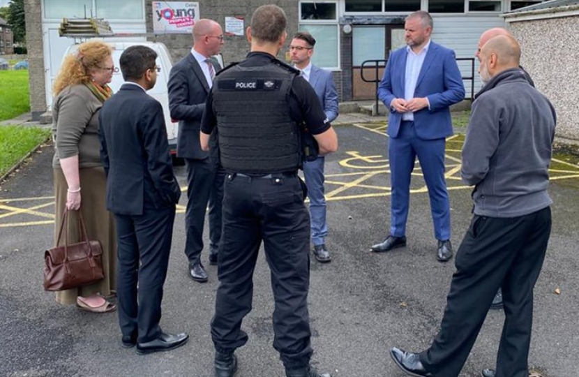 Andrew with the Lancashire Police and Crime Commissioner 