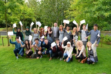 Andrew with Students