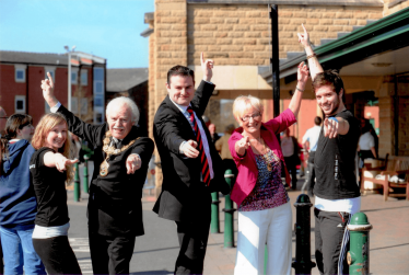 Andrew Stephenson, MP & Cllr Tony Beckett