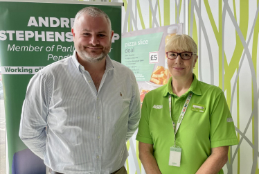 Andrew Stephenson MP at ASDA 